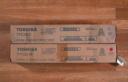 Genuine Toshiba T-FC25 CM Toner Cartridges e-STUDIO2040C/2540C/3040C/3540C/4540C - copier-clearance-center