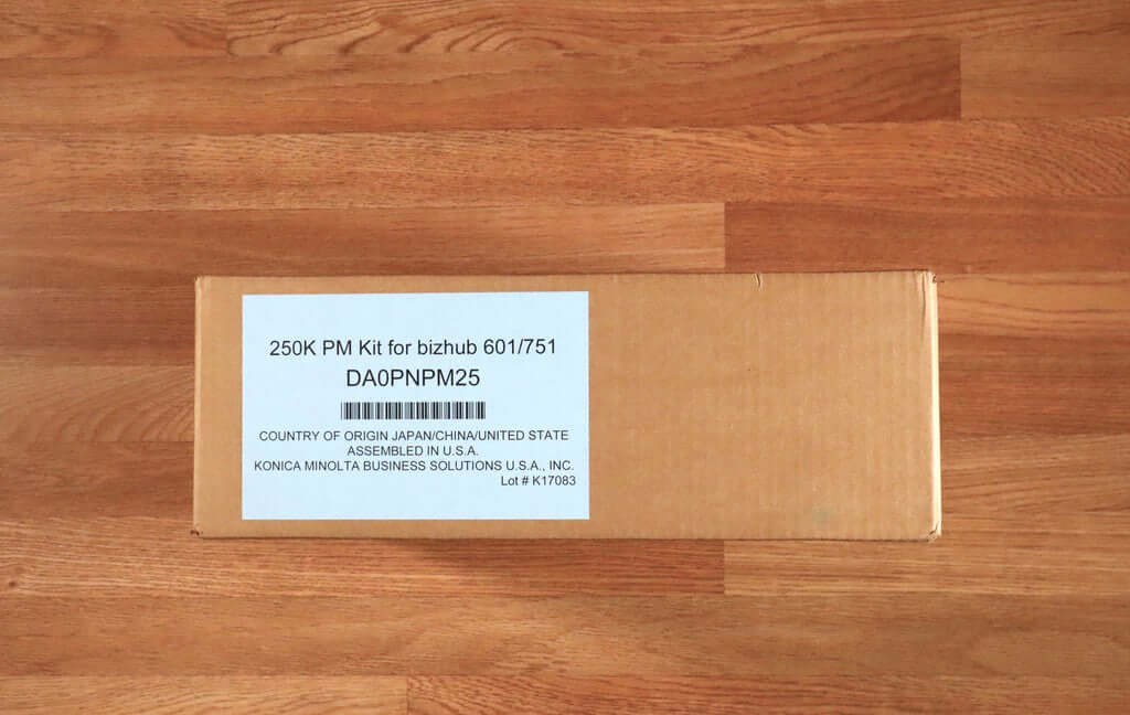 Genuine Konica Minolta 250K PM Kit bizhub 601/751 DA0PNPM25 Same Day Shipping!!! - copier-clearance-center