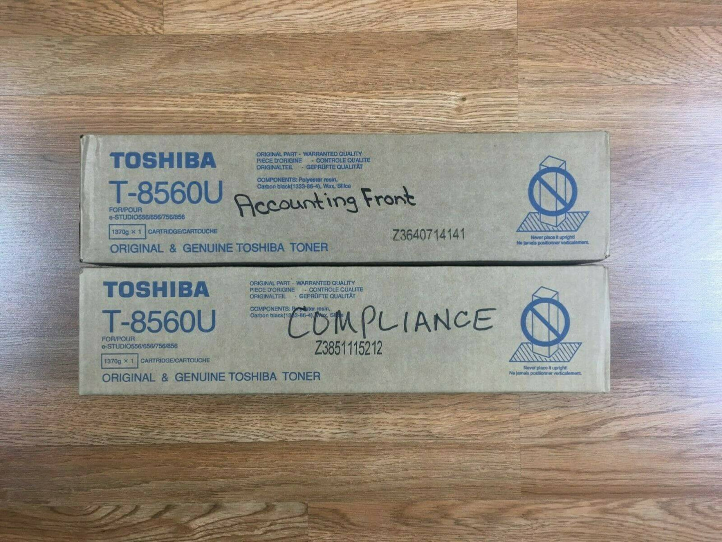Lot Of 2 Toshiba T-8560U Toner For e-Studio 556-656-756-856 Same Day Shipping!! - copier-clearance-center