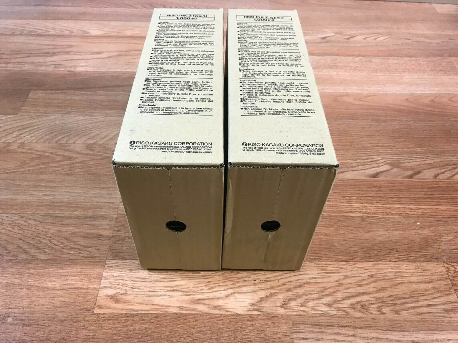 2 Genuine Riso Black Ink S-7605 Z typeU 2 Cartridges Per Box Same Day Shipping!! - copier-clearance-center