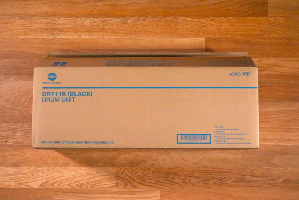 Open Box Konica Minolta DR711K Black Drum Unit A2X2-0RD Bizhub C654, C754 Same Day Shipping! - copier-clearance-center