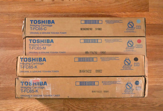 Toshiba T-FC65 CMKK Toner Cartridge For e-STUDIO5540C/6540C/6550C Same Day Ship! - copier-clearance-center