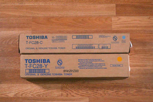 Toshiba T-FC28 CY Toner Cartridges e-STUDIO2820C/2830C/3520C/3530C/4520C/2330C - copier-clearance-center