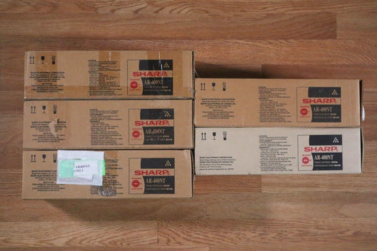 Lot Of  5 Sharp AR-400NT  Black Toner Cart.  AR250 AR286 AR336 AR337 AR405 AR407 - copier-clearance-center