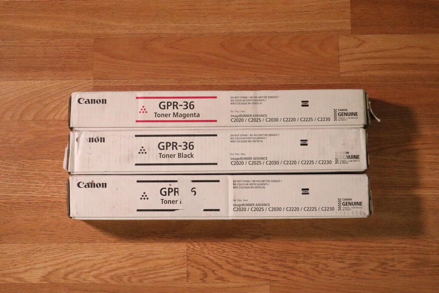 Lot of 3 Canon GPR-36  MKK Toner For iR C2020/ C2025/ C2030/ C2220/ C2225/ C2230 - copier-clearance-center