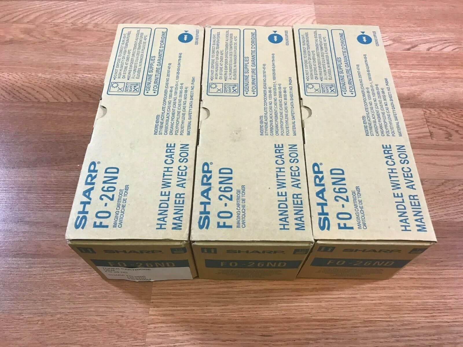 Lot Of 3 Genuine Sharp FO-26ND Toner For FO-2600/2700/2700M Same Day Shipping!! - copier-clearance-center