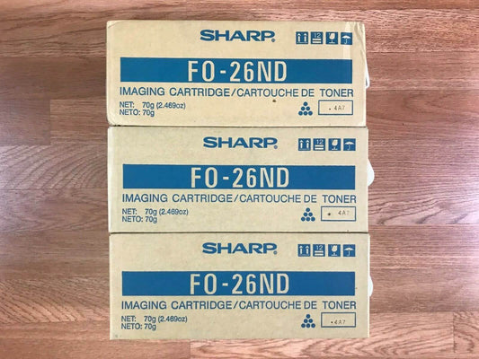 Lot Of 3 Genuine Sharp FO-26ND Toner For FO-2600/2700/2700M Same Day Shipping!! - copier-clearance-center