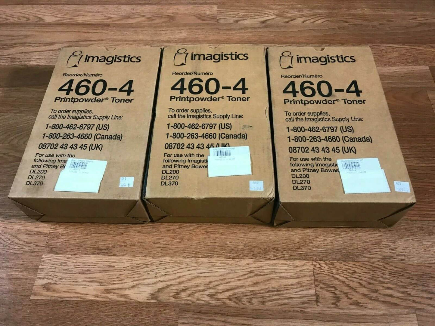 3 Imagistics 460-4 Printpowder Toner For DL200, DL270, DL370 Same Day Shipping!! - copier-clearance-center
