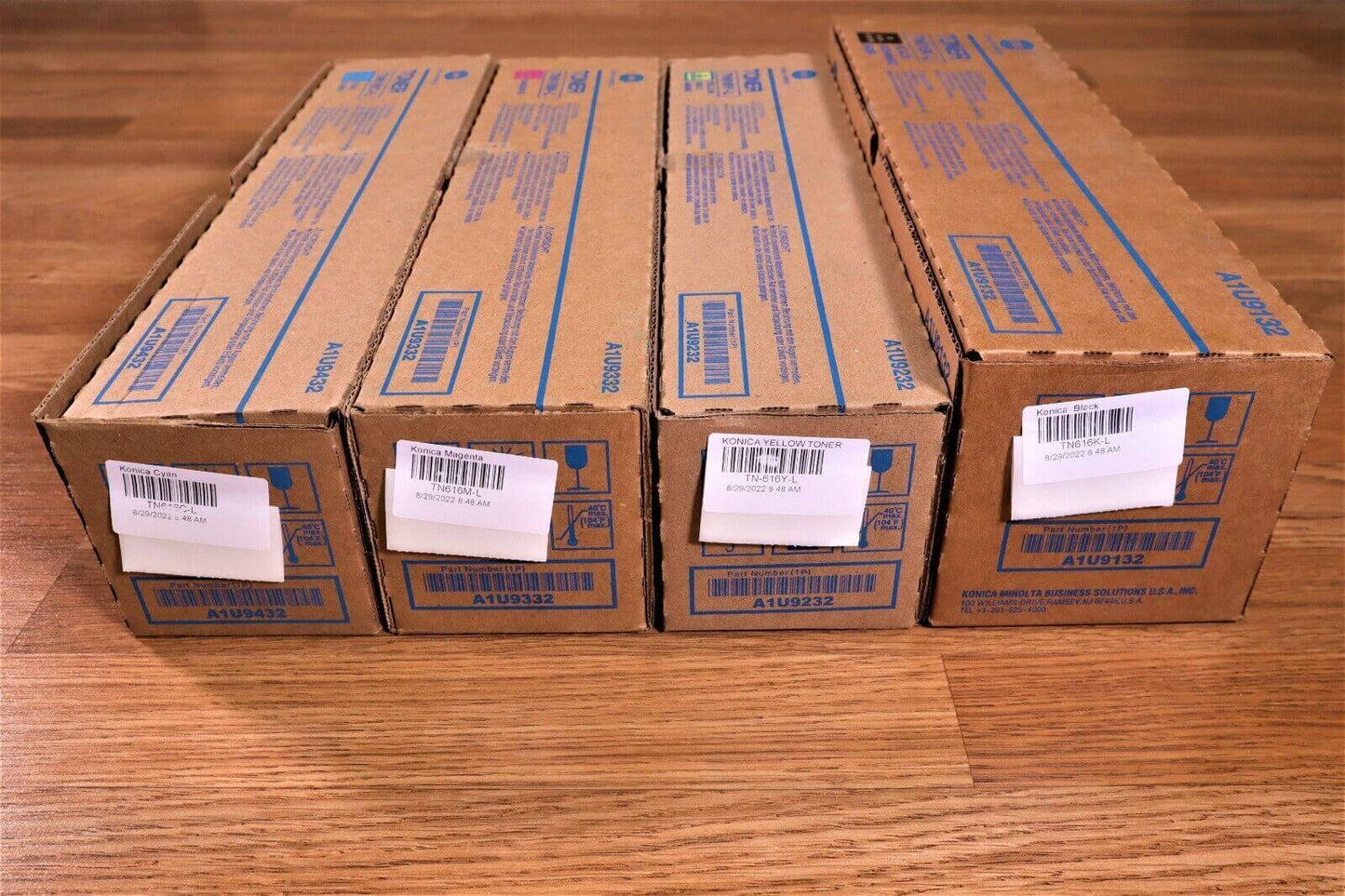 Genuine Lot Of 4 Konica TN616 C,M,Y,K for BH C6000/C7000 With Same Day Shipping! - copier-clearance-center