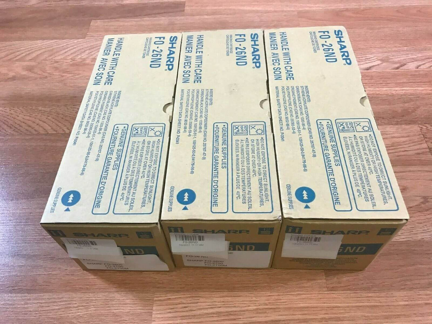 Lot Of 3 Genuine Sharp FO-26ND Toner For FO-2600/2700/2700M Same Day Shipping!! - copier-clearance-center