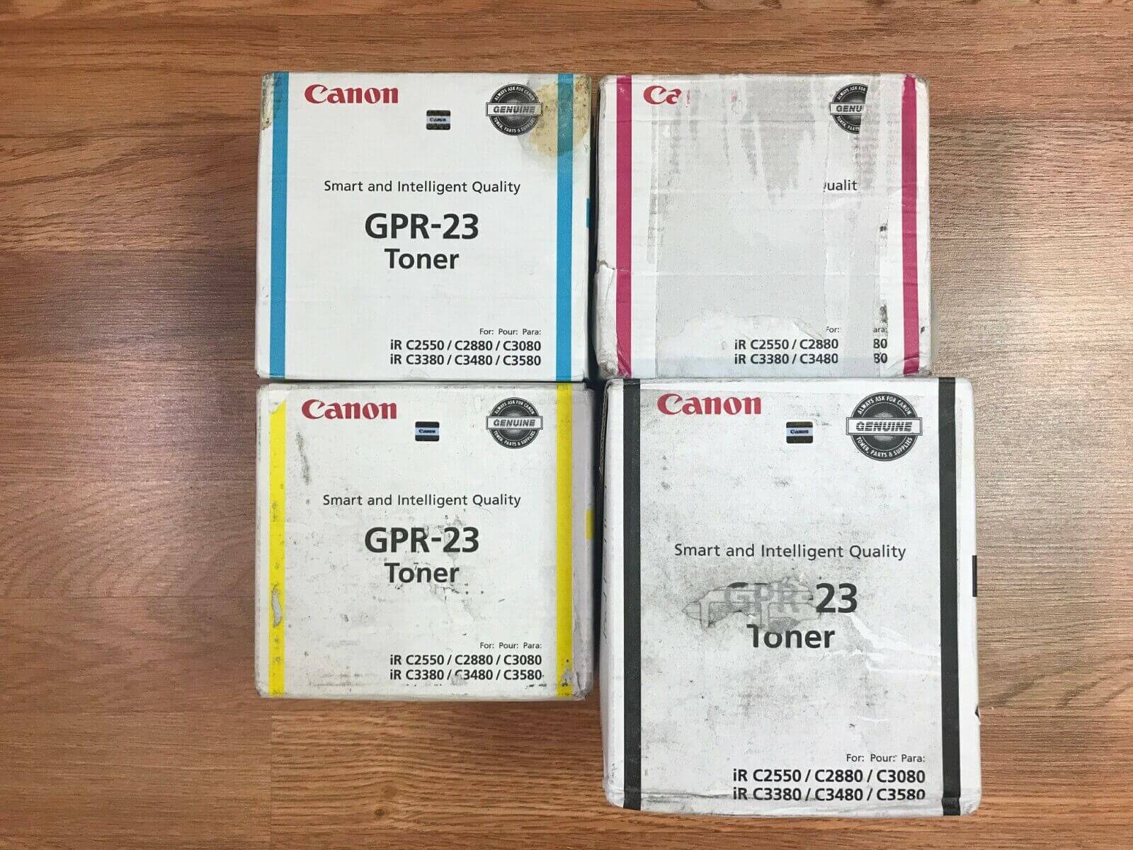 OEM Canon GPR-23 CMYK Toner Set For iR C2550 C2880 C3080 C3380 FedEx 2Day Air!!! - copier-clearance-center