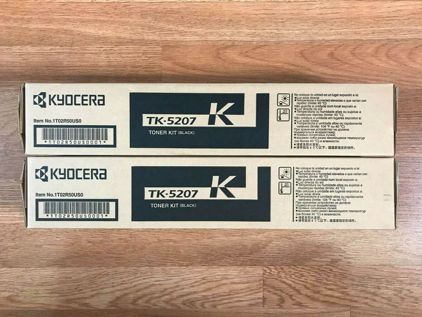 Lot Of 2 Kyocera TK-5207 Black Toner Kit For TASKalfa 356ci Same Day Shipping!!! - copier-clearance-center