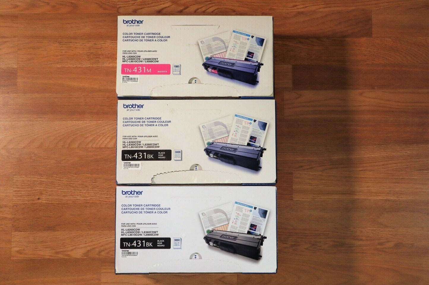 Brother TN-431 MKK Toner Set For HL-L8260CDW/L8360CDW/L8360CDWT, MFC-L8610CDW - copier-clearance-center