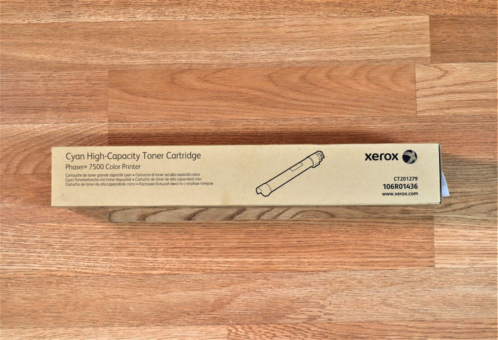 Xerox Phaser 7500 Cyan High Capacity Toner Cartridge 106R01436 For 7500 7500DN - copier-clearance-center