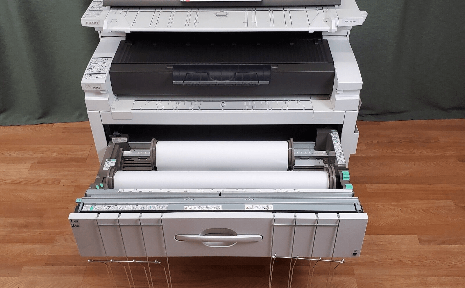 RICOH MP W6700SP Plotter Wide Format Black & White Copier Printer Color Scanner - copier-clearance-center