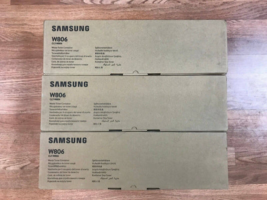 (Lot of 3) New in Box Samsung CLT-W806 Waste Toner Container *Same Day Shipping! - copier-clearance-center