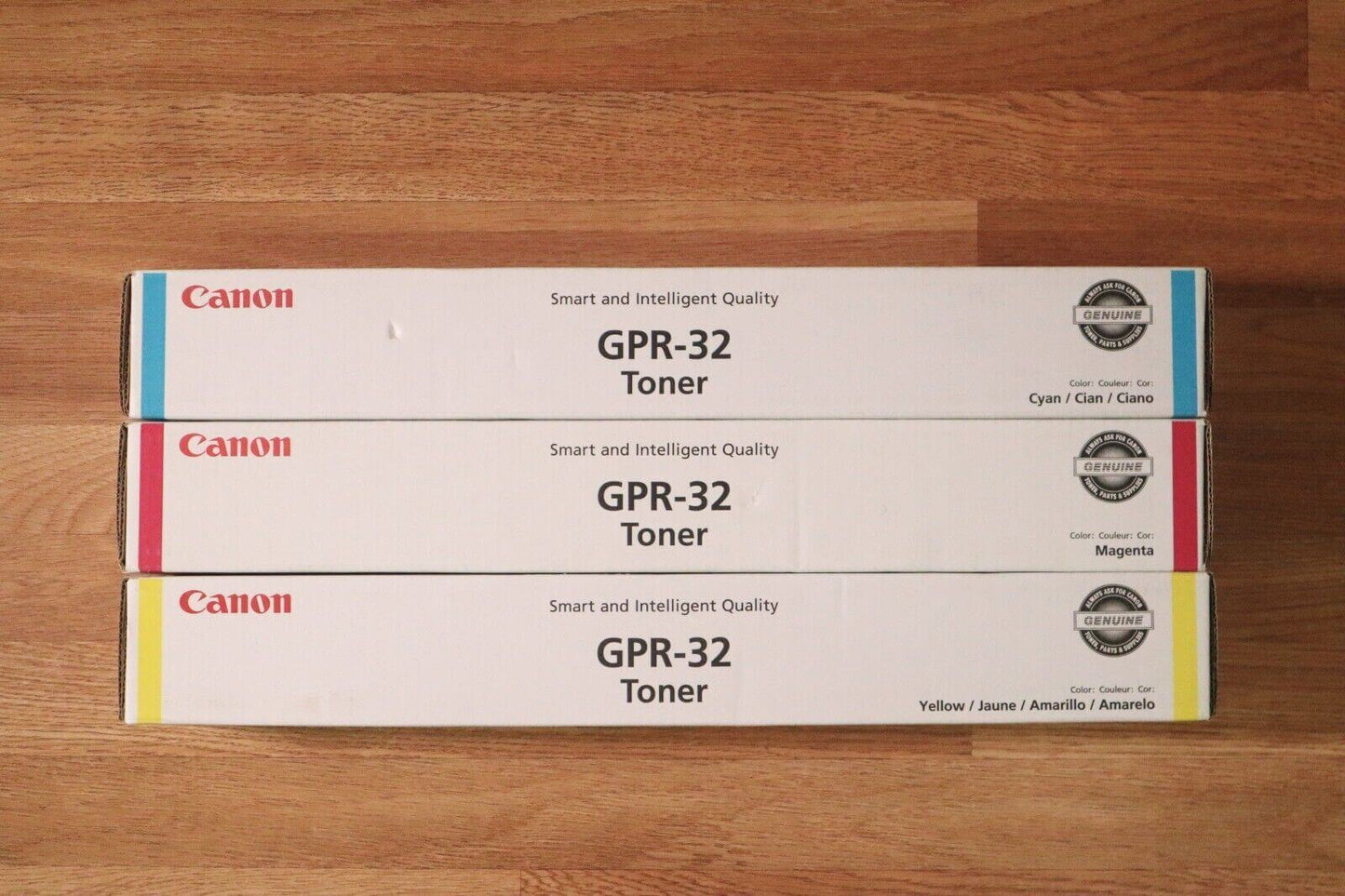 Genuine Lot Of 3  Canon GPR-32  CMY Toner For iR ADV C9065/C9075/C9270/C9280 PRO - copier-clearance-center