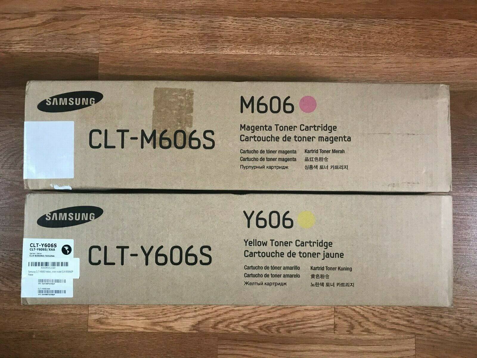 Genuine Samsung CLT-606S MY Toner Set For CLX-9350ND/9352NA Same Day Shipping!! - copier-clearance-center