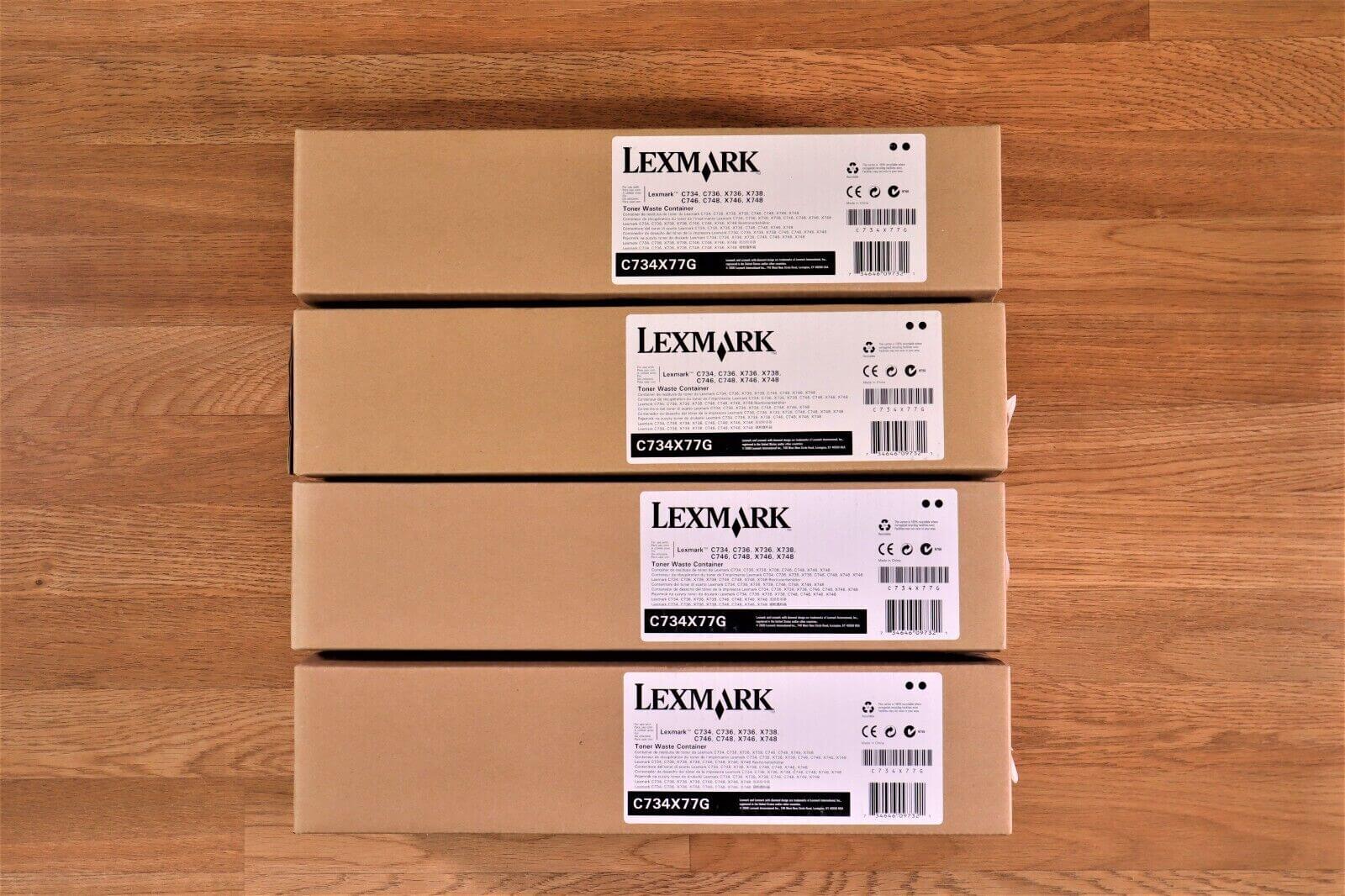 Lexmark C734X77G Toner Waste Container C734,C736,X736,X738,C746,C748,X746,X748 - copier-clearance-center
