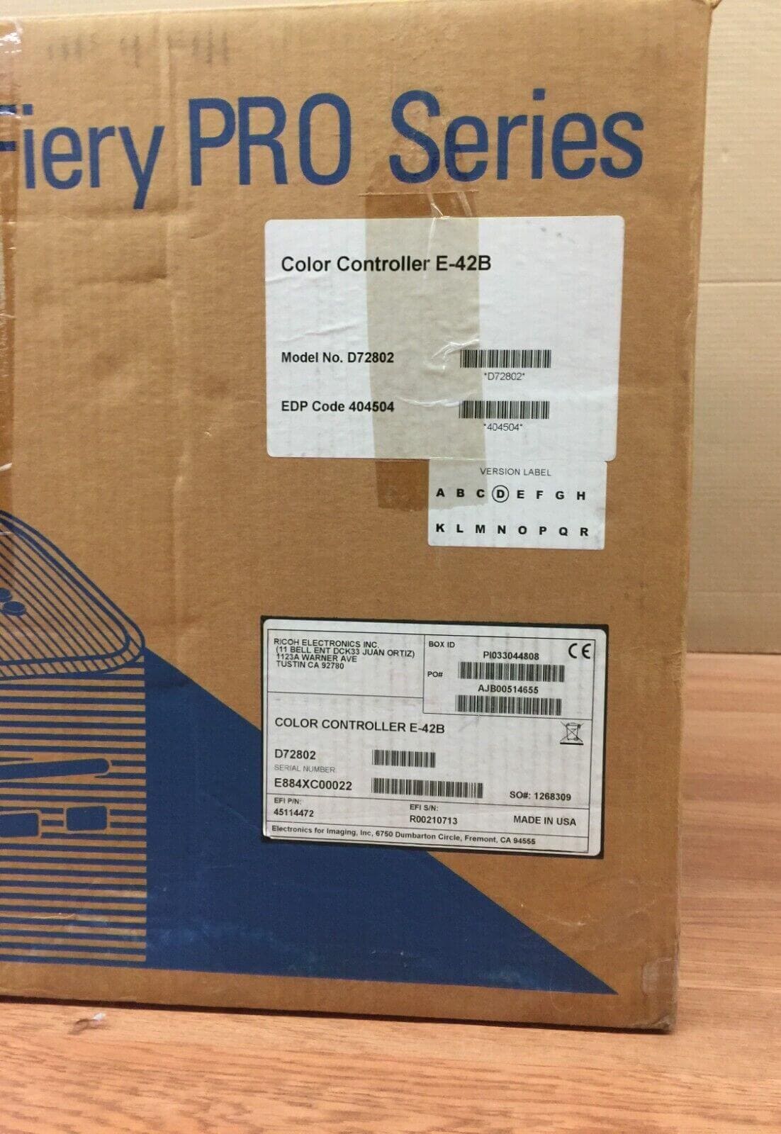 Ricoh Pro C5100S/C5110S EFI Fiery Pro Series Color Controller E42B Mod
