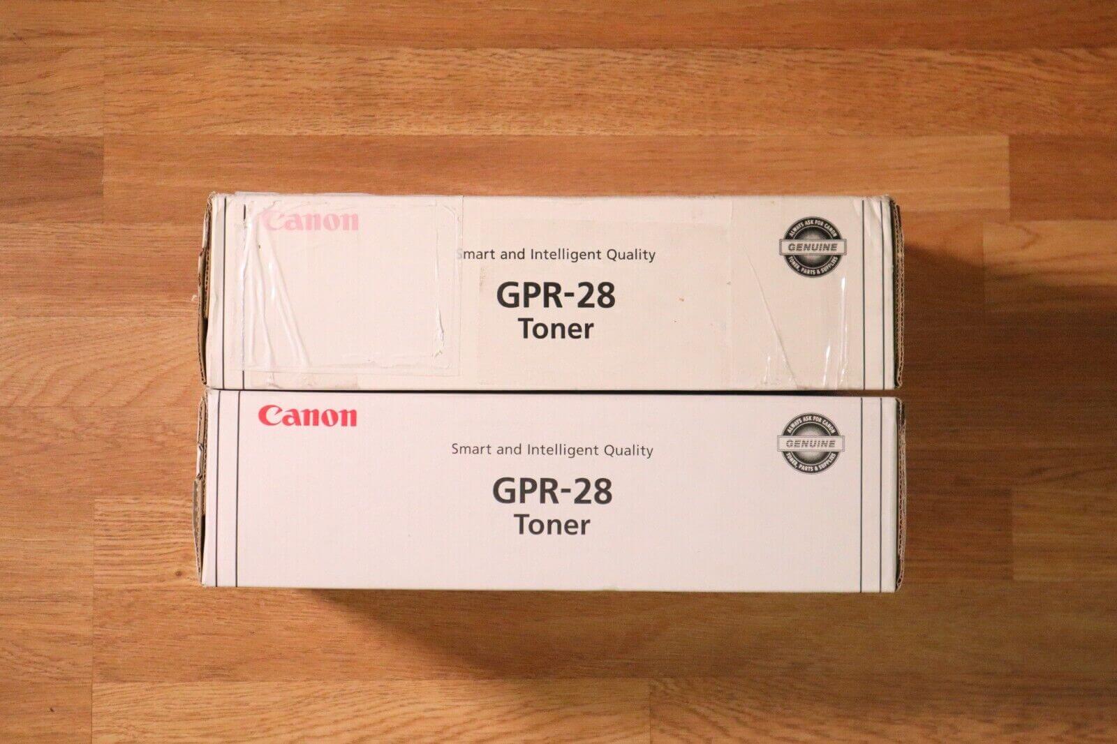 Lot Of 2  Canon GPR-28 MY Toner Color iR C1022 Series  1658B004[BA] 1657B004[BA] - copier-clearance-center