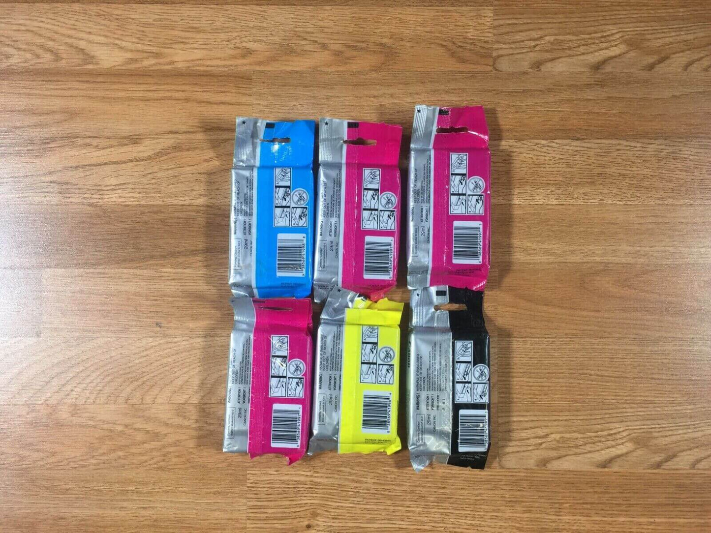 Lot of 6 EXPIRED Canon BJI-643 Cyan, Magneta, Yellow, Black - Priority Mail!!! - copier-clearance-center