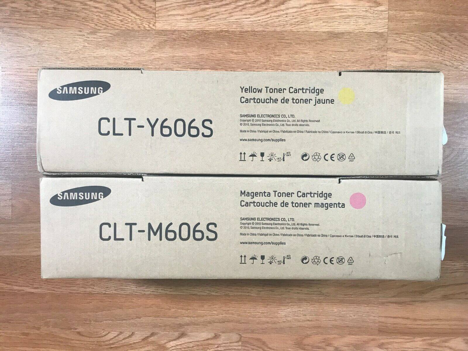 Genuine Samsung CLT-606S MY Toner Set For CLX-9350ND/9352NA Same Day Shipping!! - copier-clearance-center