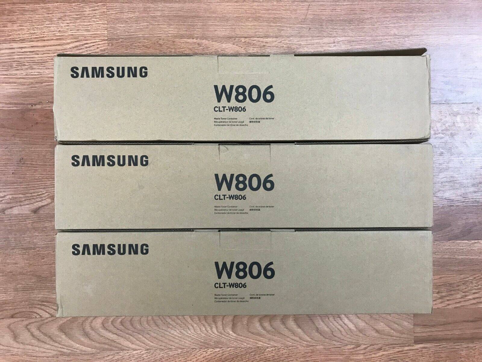 (Lot of 3) New in Box Samsung CLT-W806 Waste Toner Container *Same Day Shipping! - copier-clearance-center