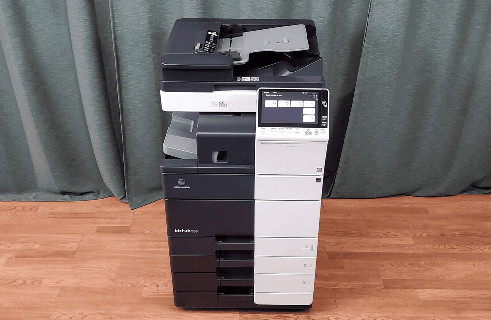 Konica Minolta Bizhub 558 Black & White Copier Printer Staple Finisher