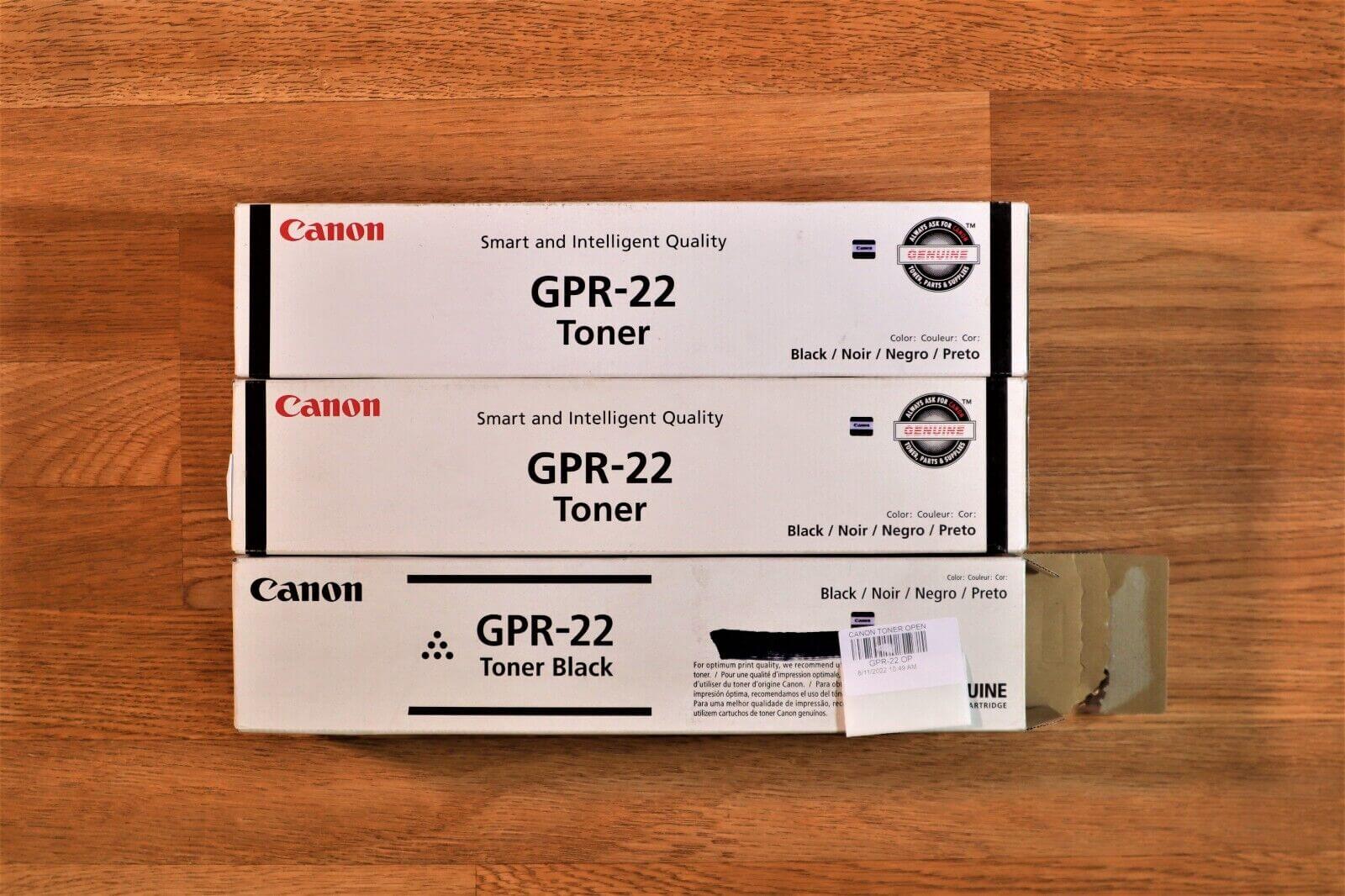 3 Canon GPR-22 Black Toner iR 1018/1019/1020/1021/1022/1023/1024/1025 - Same Day - copier-clearance-center
