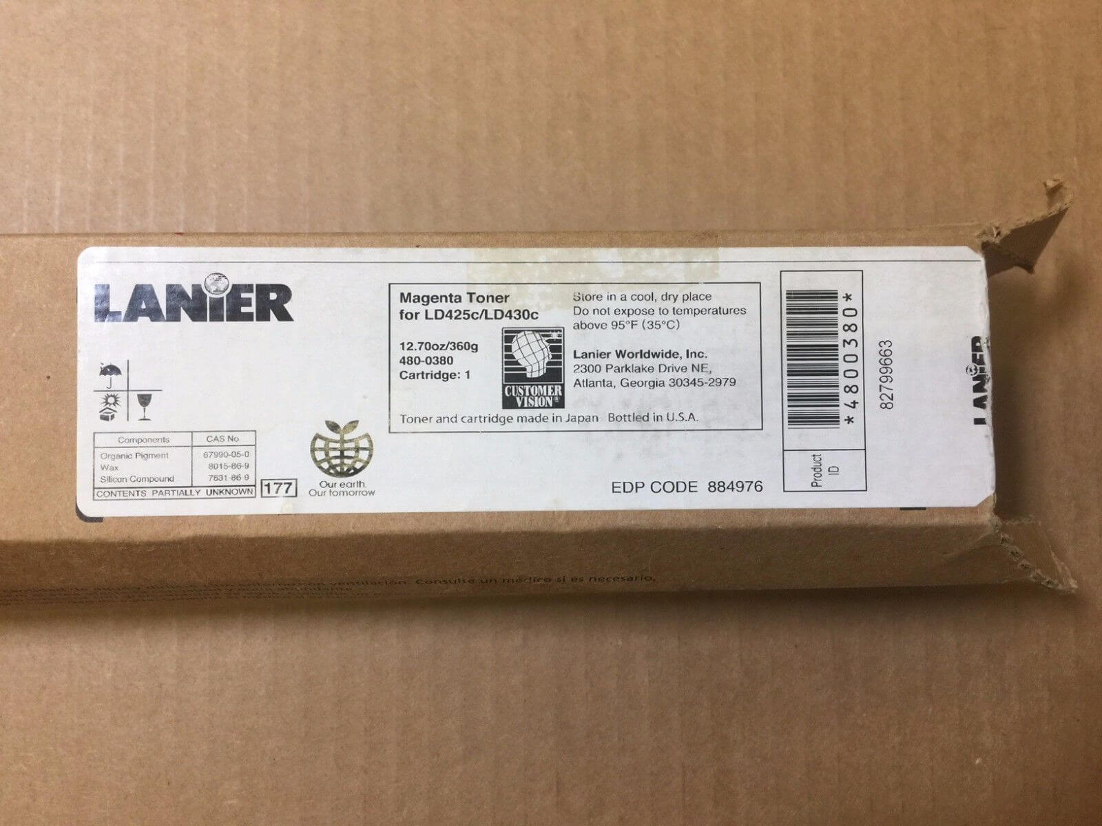 Genuine Lanier EDP: 884976 Magenta Toner For LD425c LD430c -Same Day Shipping!!! - copier-clearance-center