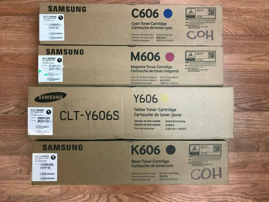 Genuine Samsung CLT-606S CMYK Toner Set For CLX-9350ND/9352NA FedEx 2Day Air!!! - copier-clearance-center