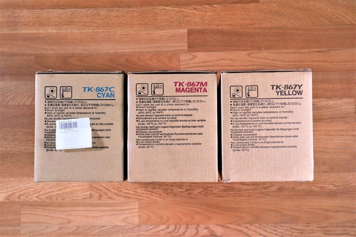 Genuine Kyocera TK-867 CMY Toner Kit Set For 250ci / 300ci Same Day Shipping!!!! - copier-clearance-center