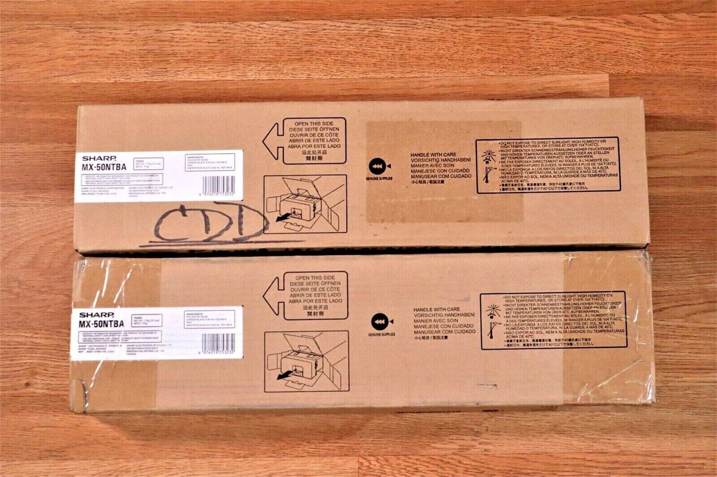 Lot Of 2 Sharp MX-50NTBA K Toner MX-4100N MX-4101N MX-5000N MX-5001N Same Day!! - copier-clearance-center