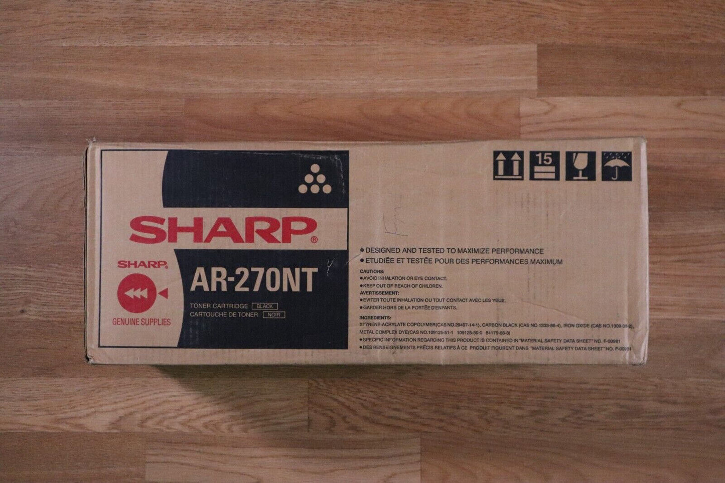 Genuine Sharp AR-270NT Black Toner Cartridge AR235,AR275, ARM208, ARM236, ARM237 - copier-clearance-center