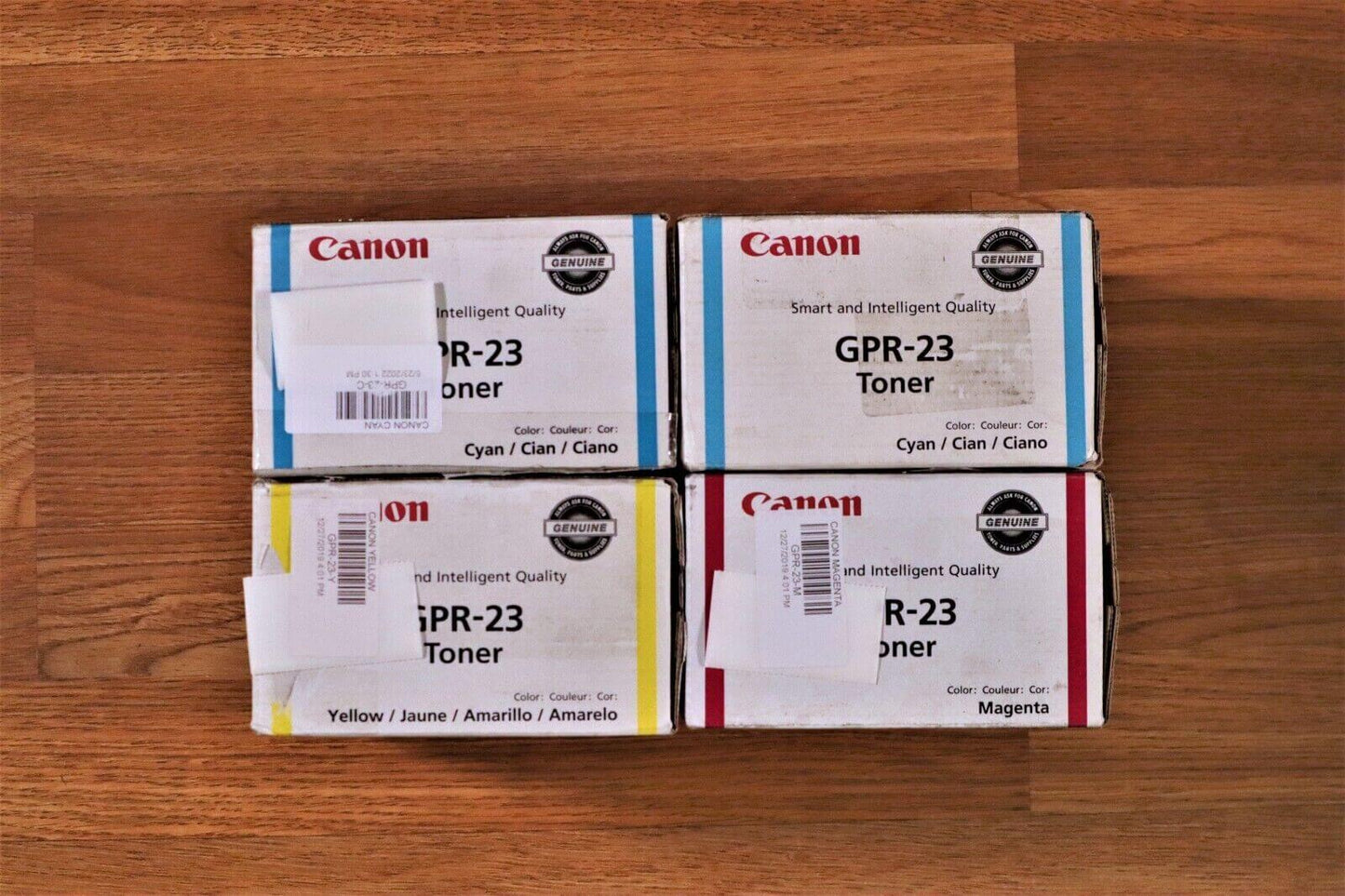 Genuine Canon GPR-23 CCMY Toner Set For iR C2550 C2880 C3080 C3380 Same Day Ship - copier-clearance-center