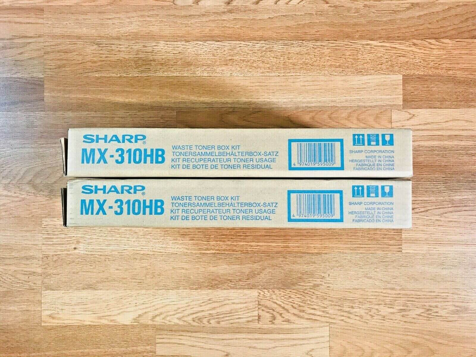 Lot Of 2 Sharp MX-310HB Waste Toner Box Kits With Same Day Shipping Available!!! - copier-clearance-center