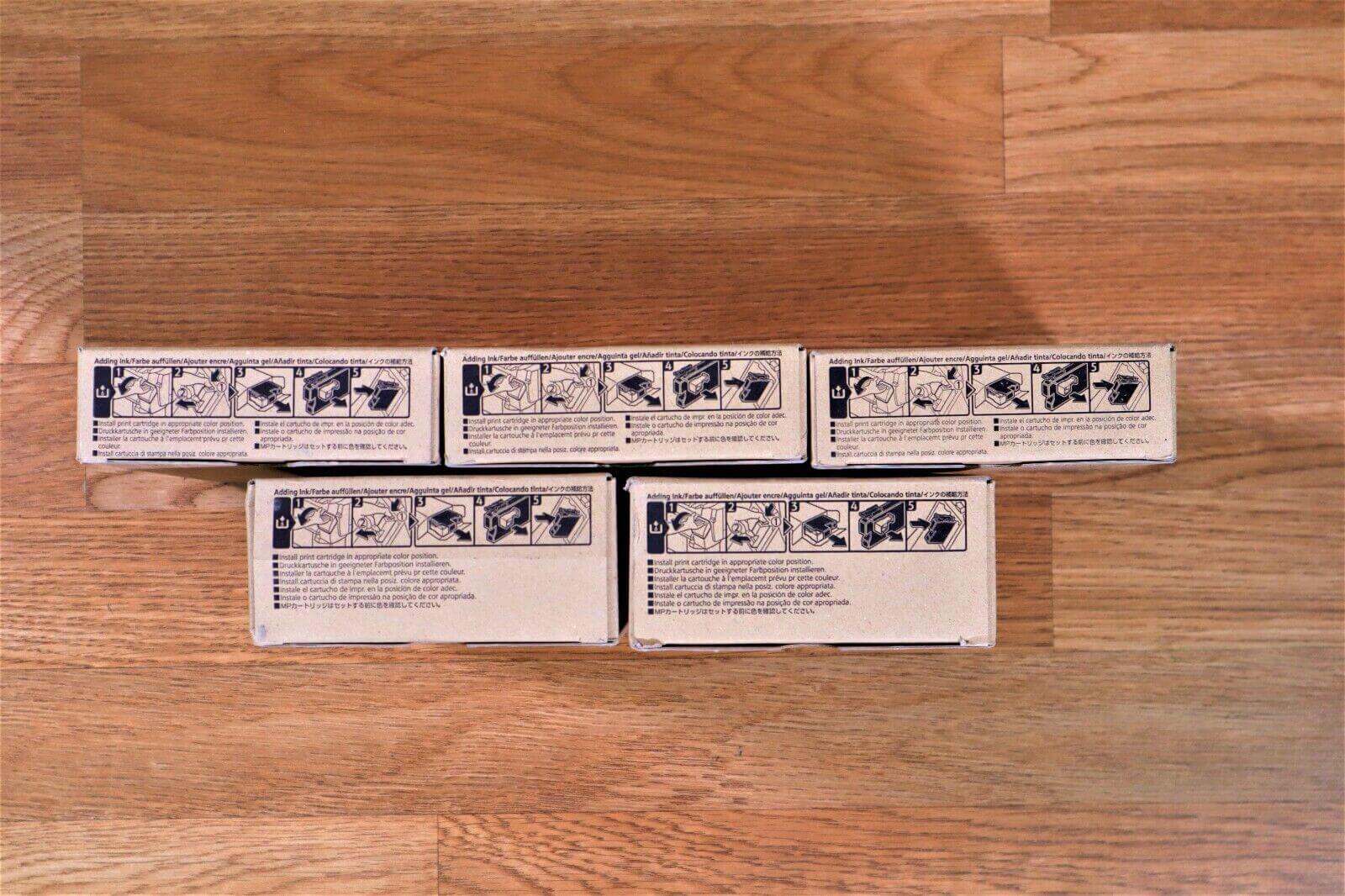 Genuine Ricoh MP CW2200 CMYKK Print Cartridges EDP: 841720, 21, 22, 23 EXP. 2020 - copier-clearance-center