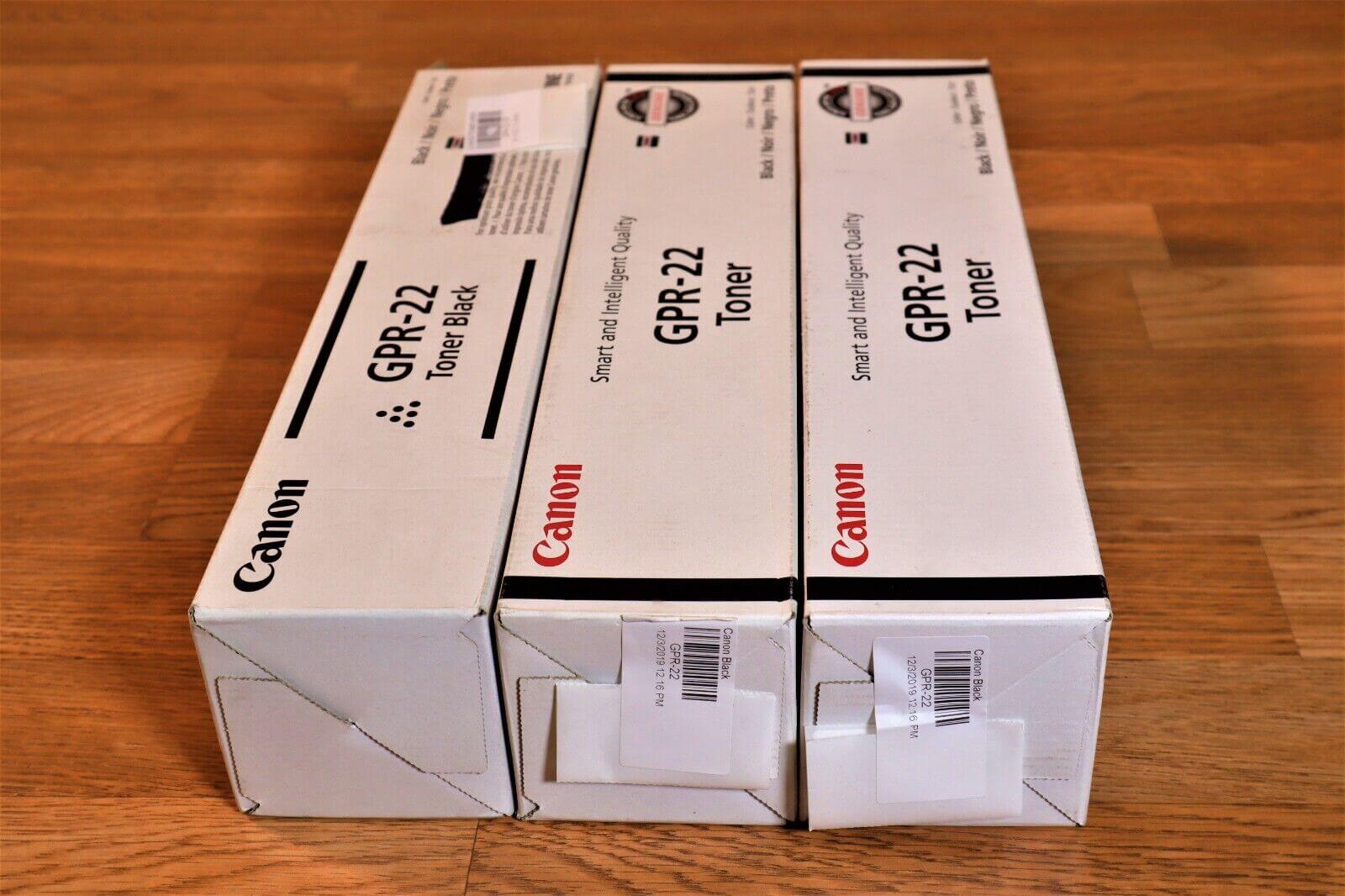 3 Canon GPR-22 Black Toner iR 1018/1019/1020/1021/1022/1023/1024/1025 - Same Day - copier-clearance-center