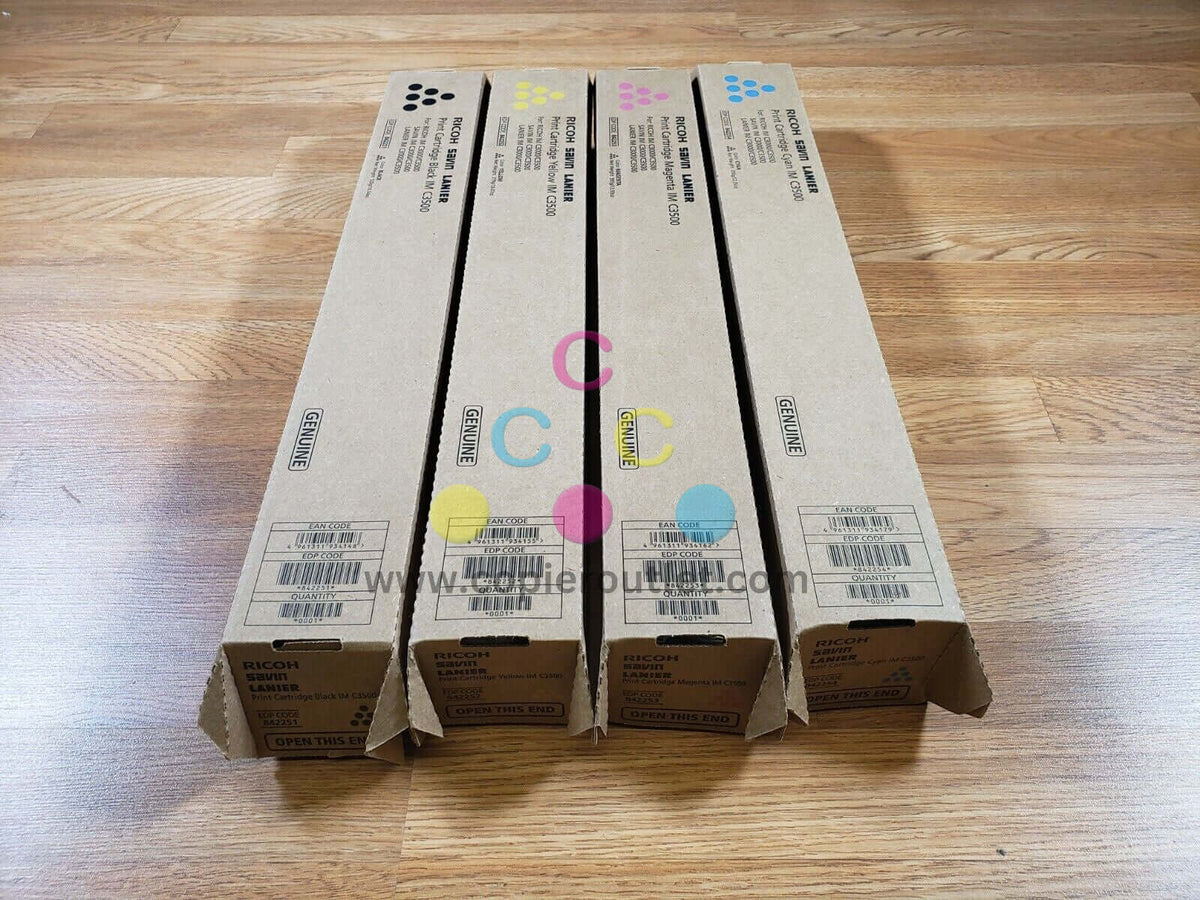 Genuine Ricoh NEW Genuine Ricoh 842251,52,53,54 for Ricoh IMC3500/C3000 CMYK Toners