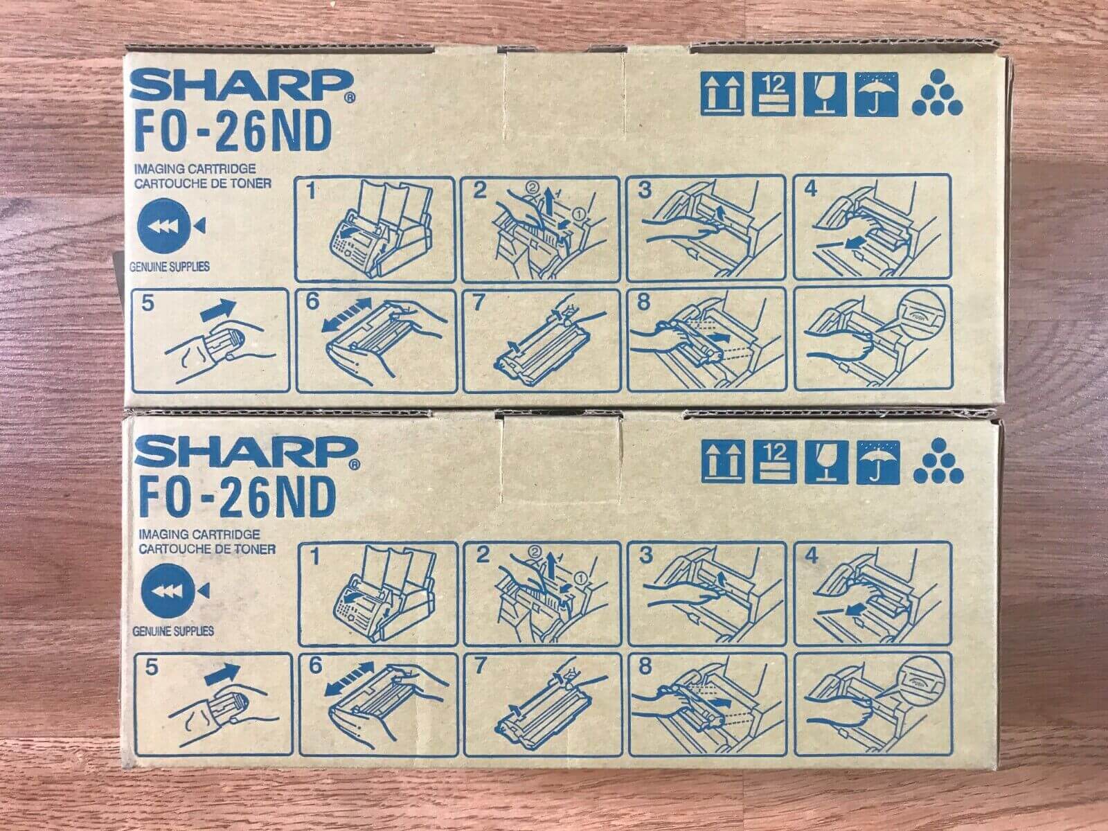 Lot Of 2 Genuine Sharp FO-26ND Toner For FO-2600/2700/2700M Same Day Shipping!! - copier-clearance-center