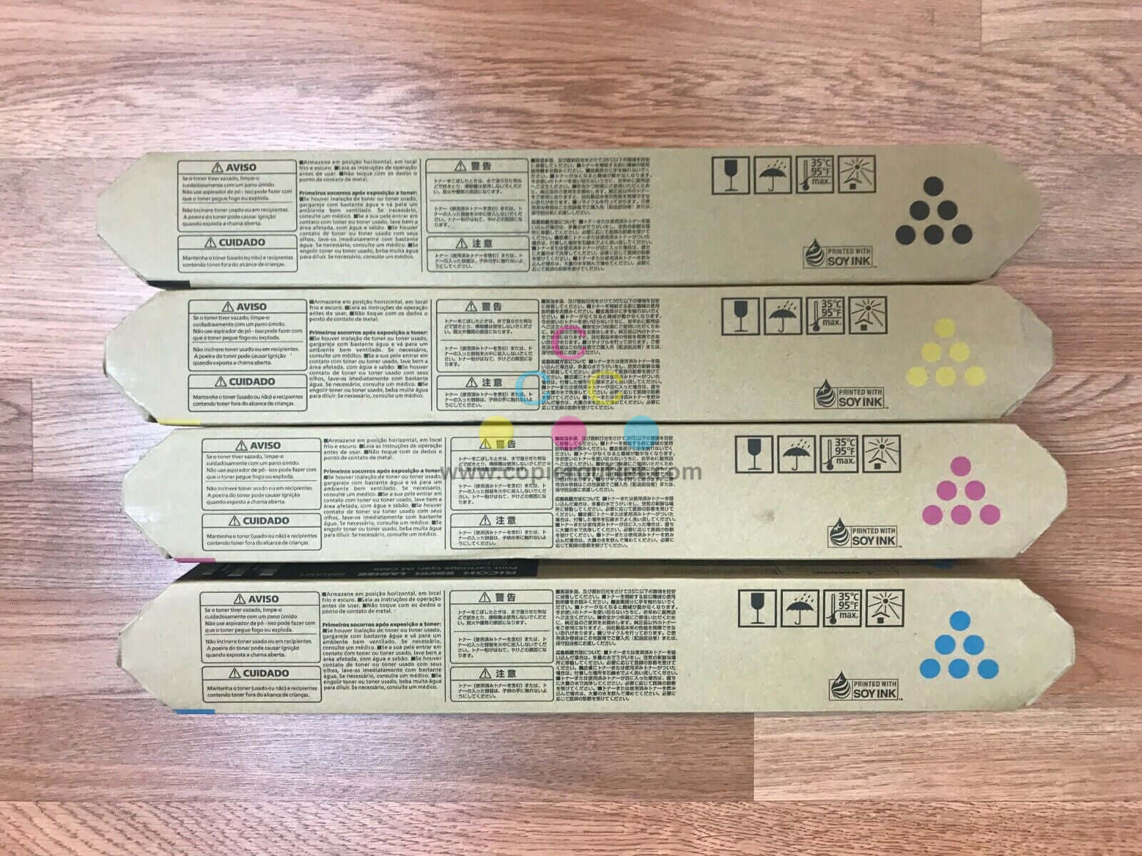 Ricoh Savin Lanier 842378, 79, 80, 81 CMYK IM C300 Print Cartridges FedEx 2Day!! - copier-clearance-center