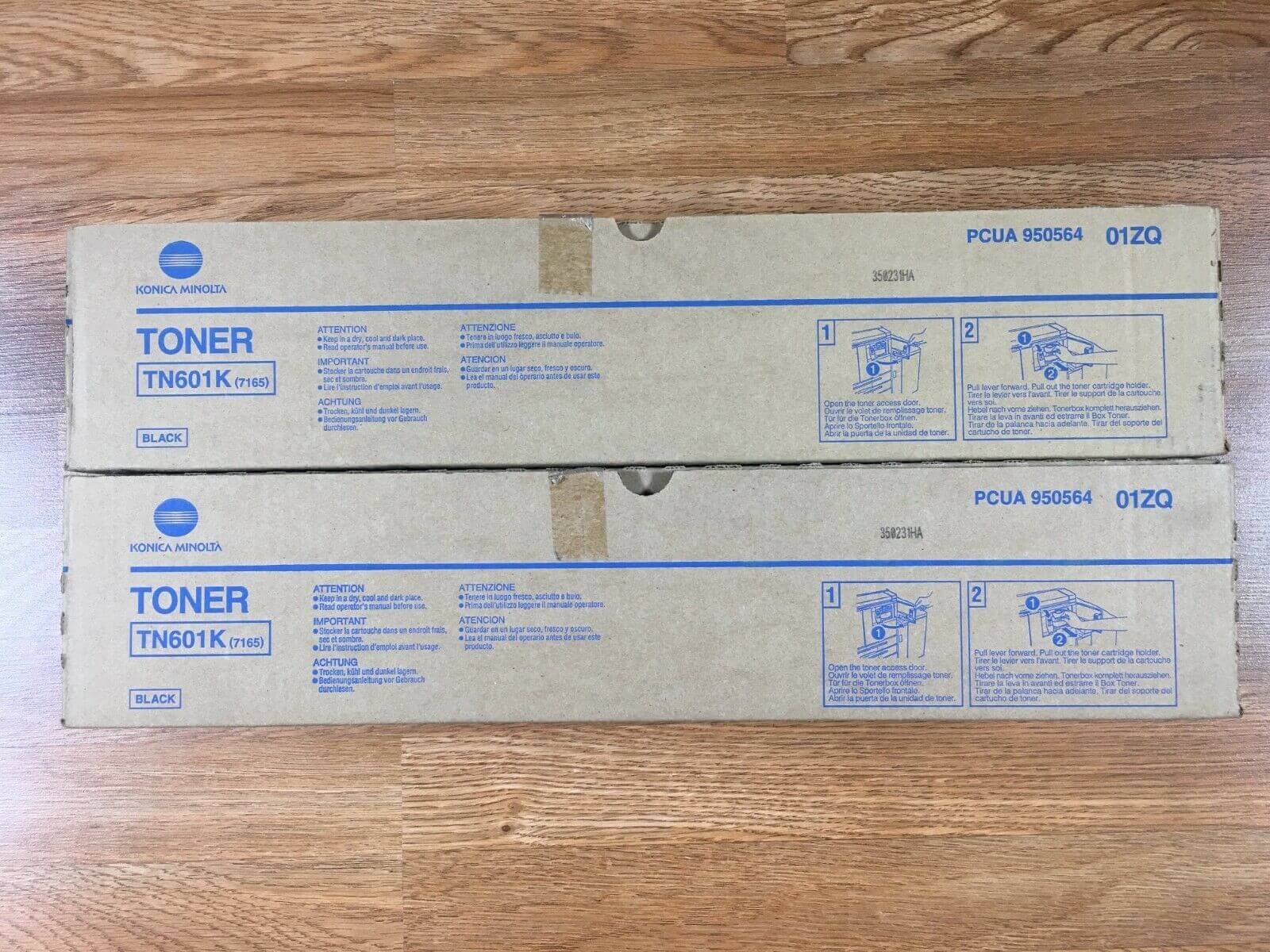 New Open Box Konica TN601 Black Toners For BH 7155 7165 7255 7272 Same Day Ship! - copier-clearance-center