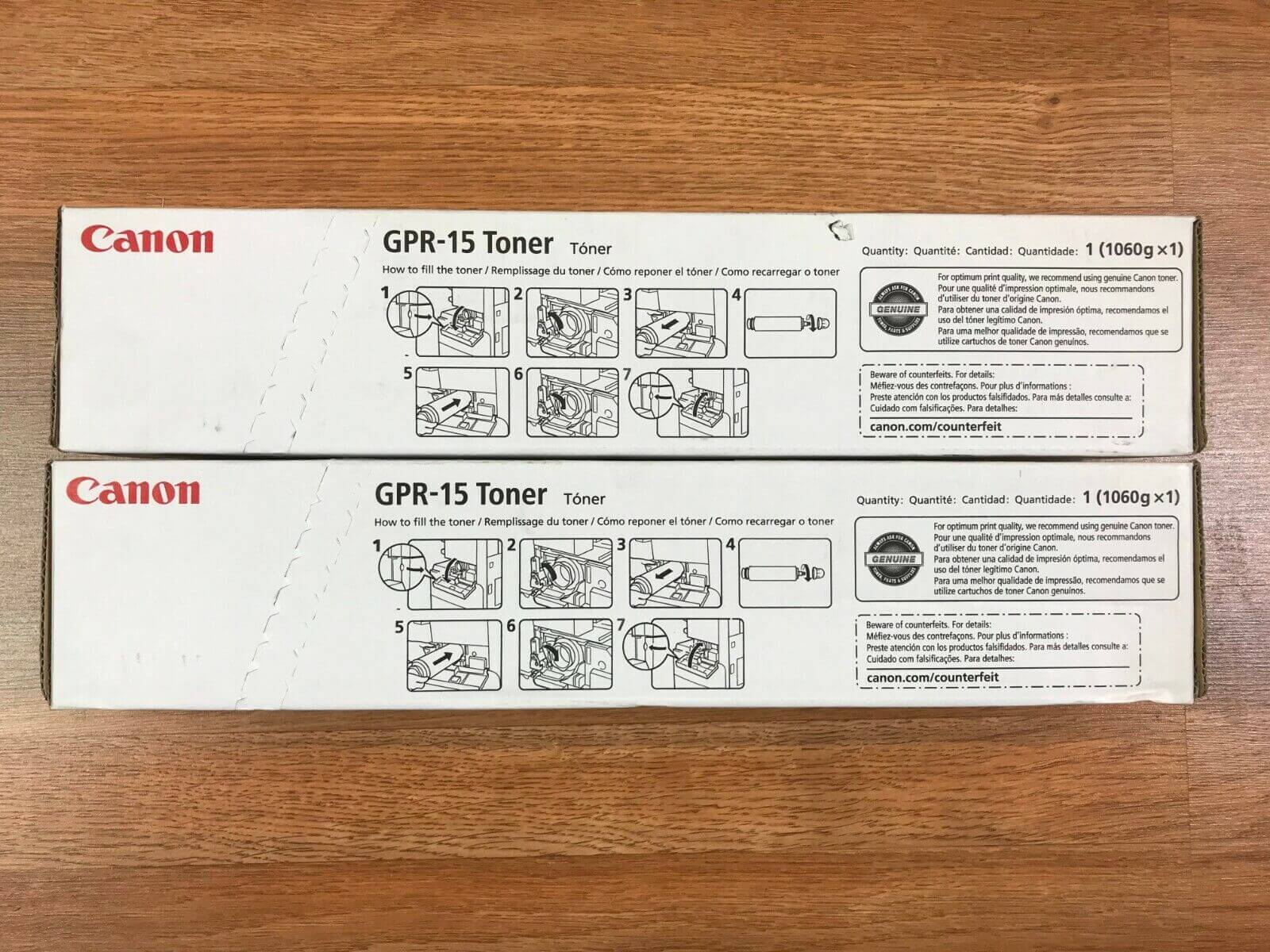 Lot Of 2 Canon GPR-15 Blk Toner For IR 2230 2270 2830 2870 Same Day Shipping!!!! - copier-clearance-center