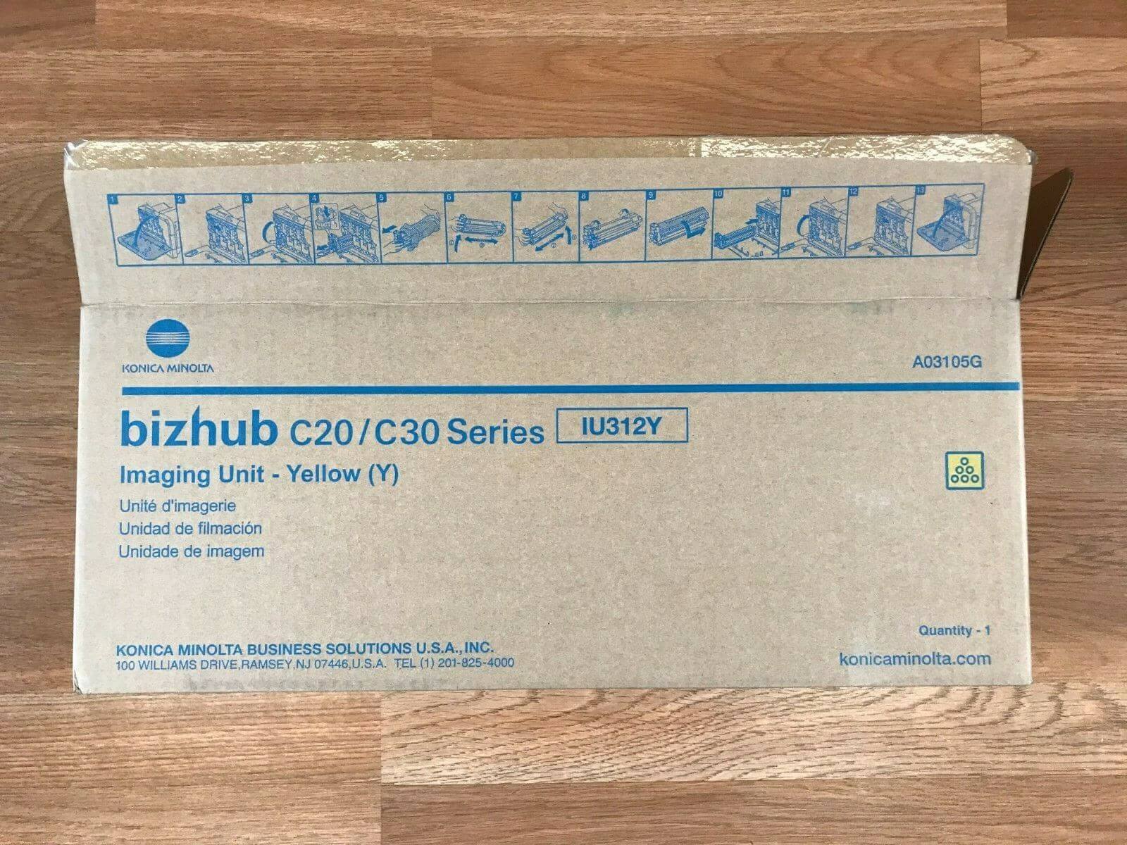 Konica IU312 Yellow Imaging Unit For BizHub C20 / C30 Series Same Day Shipping!! - copier-clearance-center