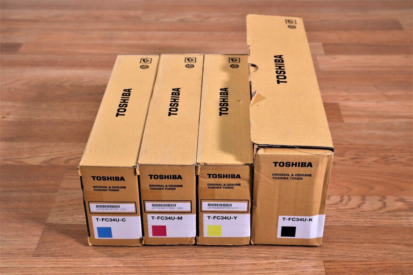 Toshiba T-FC34U CMYK Toner Set For e-STUDIO 287CS/287CSL/347CS/347CSL/407CS - copier-clearance-center