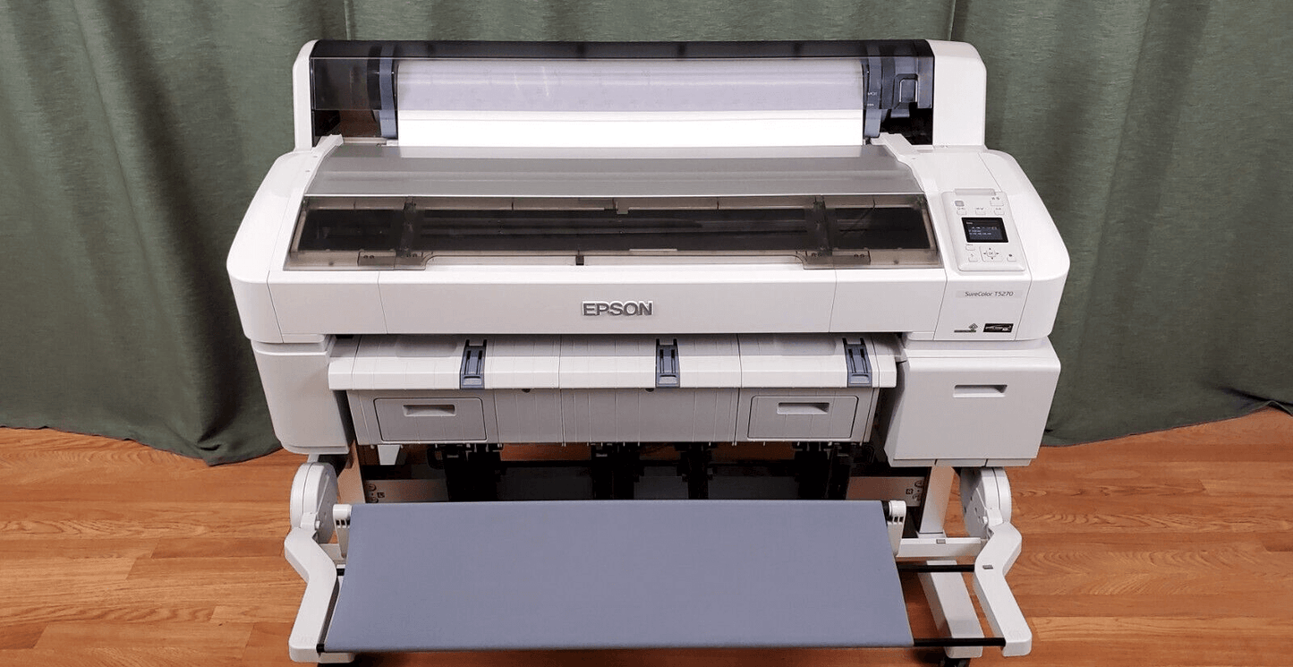 EPSON Sure Color T5270 Plotter Wide Format Printer graphic designer engineer arc - copier-clearance-center