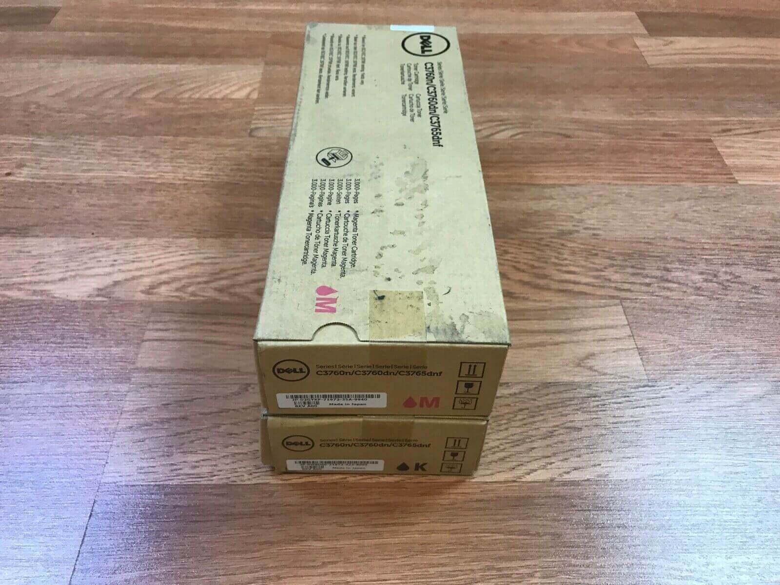 Lot Of 2 Dell M & K Toner For Series C3760n/C3760dn/C3765dnf  FedEx 2Day Air!!!! - copier-clearance-center