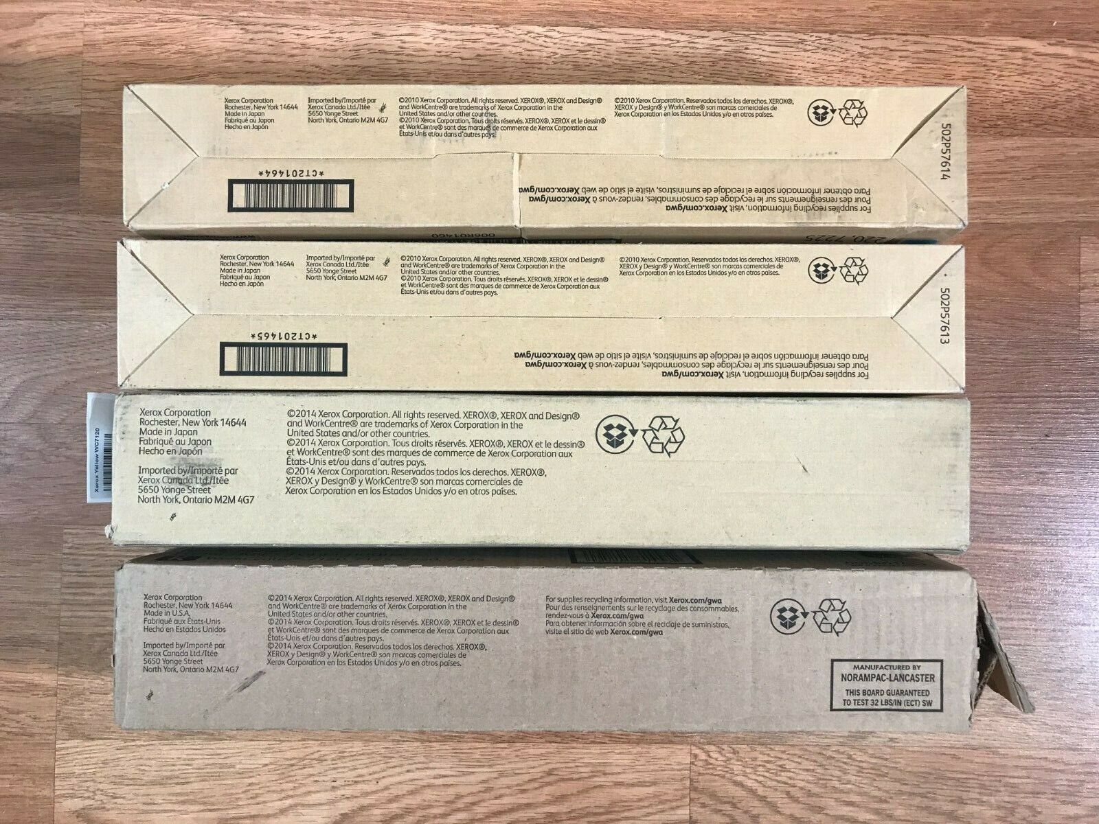 Xerox WorkCentre 7120 7125 7220 7225 7220i  CMYK Toner Set - FedEx 2Day Air!!! - copier-clearance-center