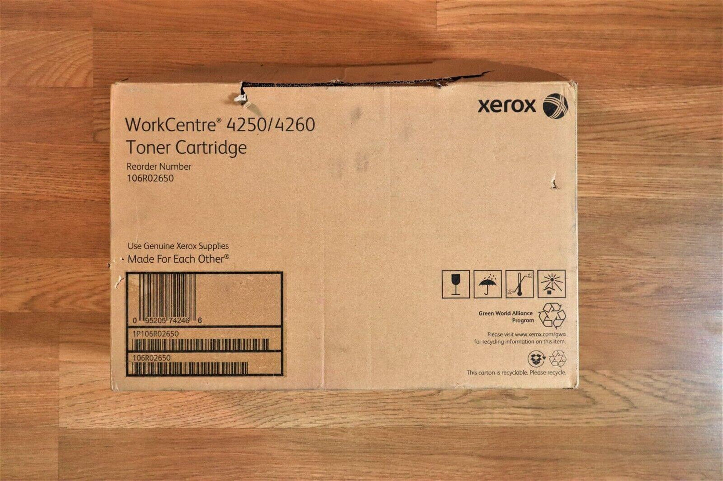 Open Genuine Xerox WC 4250 / 4260 Toner Cartridge 106R02650 Same Day Shipping! - copier-clearance-center